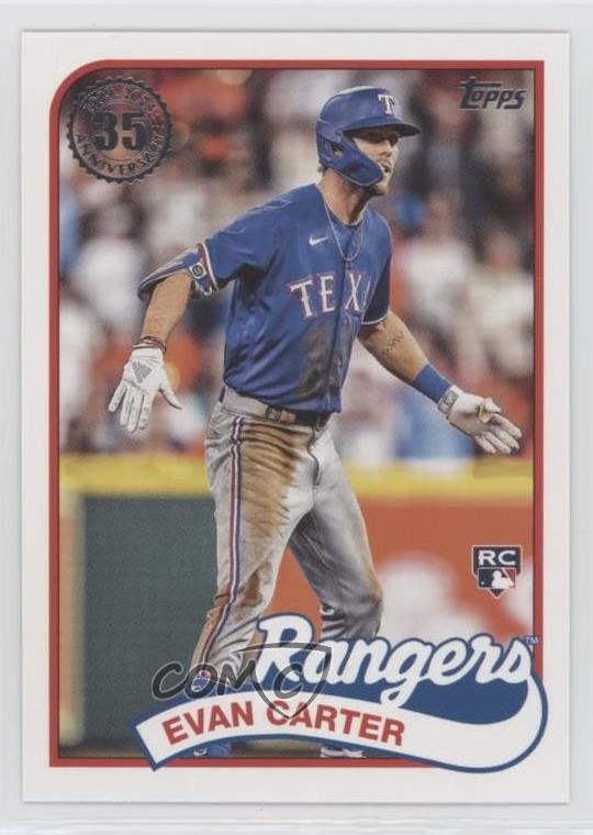 2024 Topps Series 2 1989 Topps Baseball Evan Carter #89B2-45 Rookie RC 1i0l