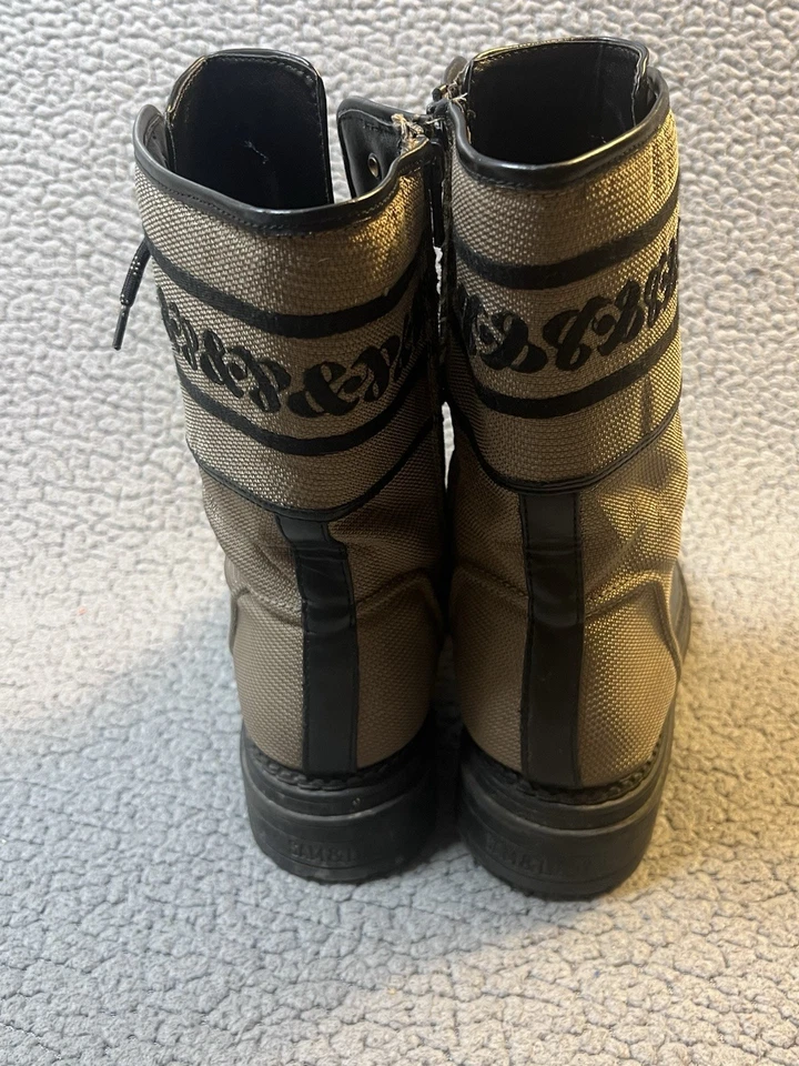 Botas de combate para mujer Sam & Libby botas bordadas talla 10 tostadas y negras  Foto 4 de 4