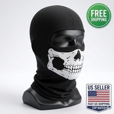 Tactical Skull Balaclava Halloween Ski Mask Full Face Sun Hood Men's US SELLER
