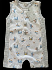 Kissy Kissy NWT Grey/Blue/White Knights Pima ...