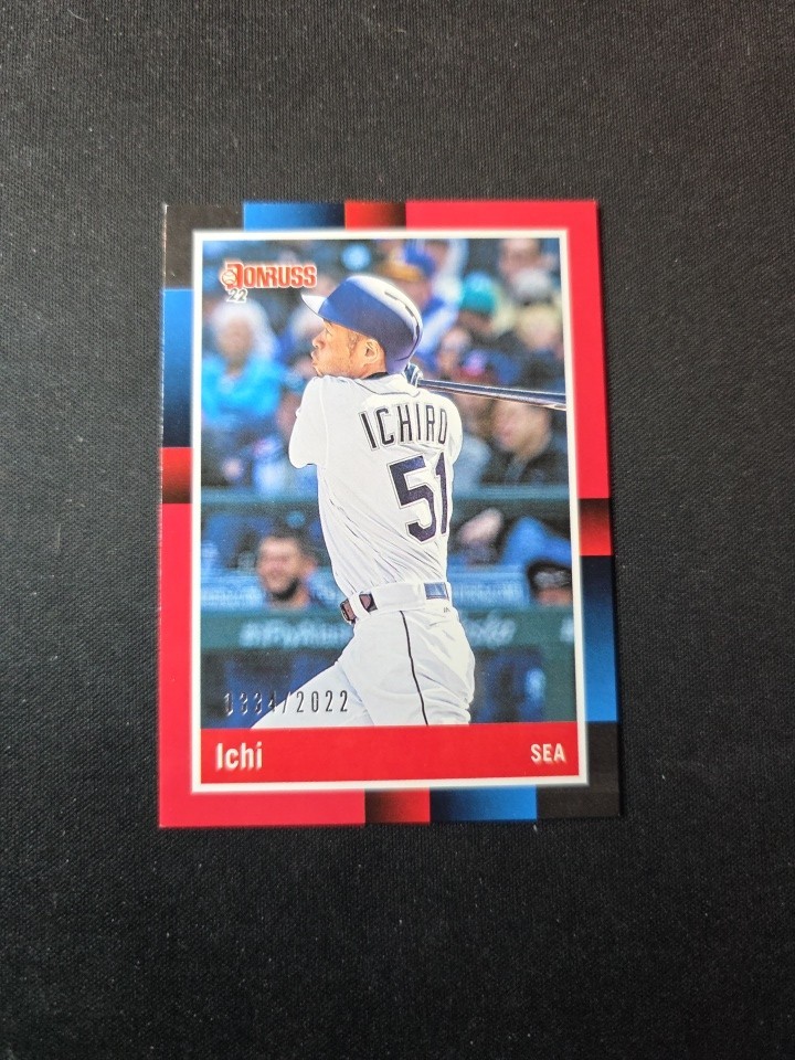 2022 Donruss Ichiro Suzuki “Ichi” Nickname Variation RED 334/2022 Retro 1988 HOF
