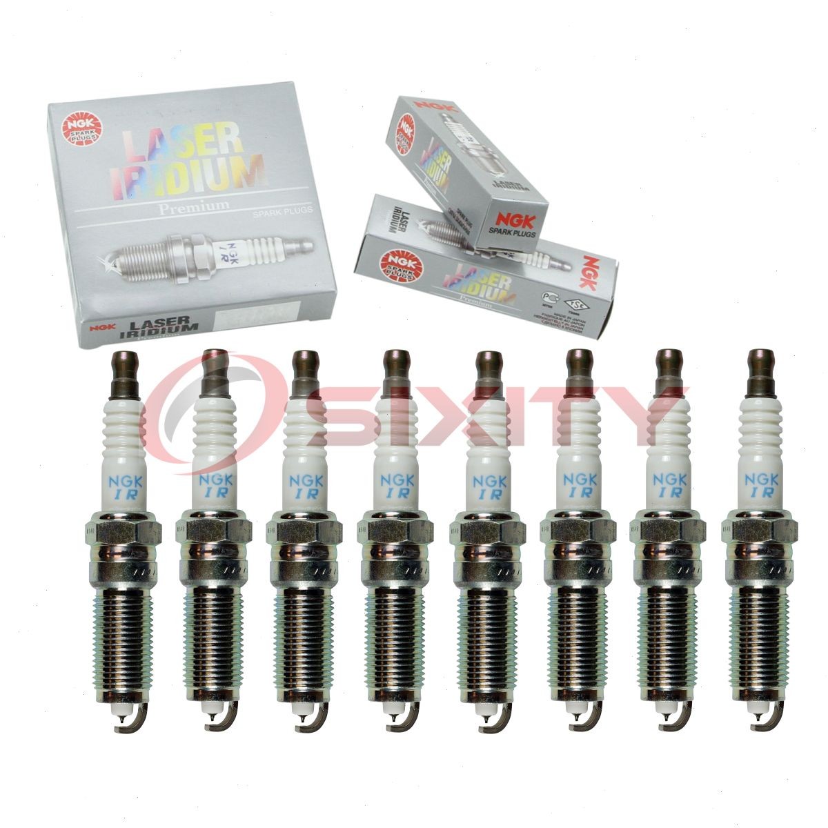 8 pc NGK 94769 ILZTR6A8G Laser Iridium Spark Plugs for SP532 CYFS13YRC ww