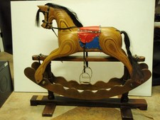 Beautiful hand made Wood Rocking Horse made by Ian Armstrong in Durham England