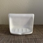 Bath Tub/Shower Porcelain Thinset Wall Mount Tile White Soap Dish 