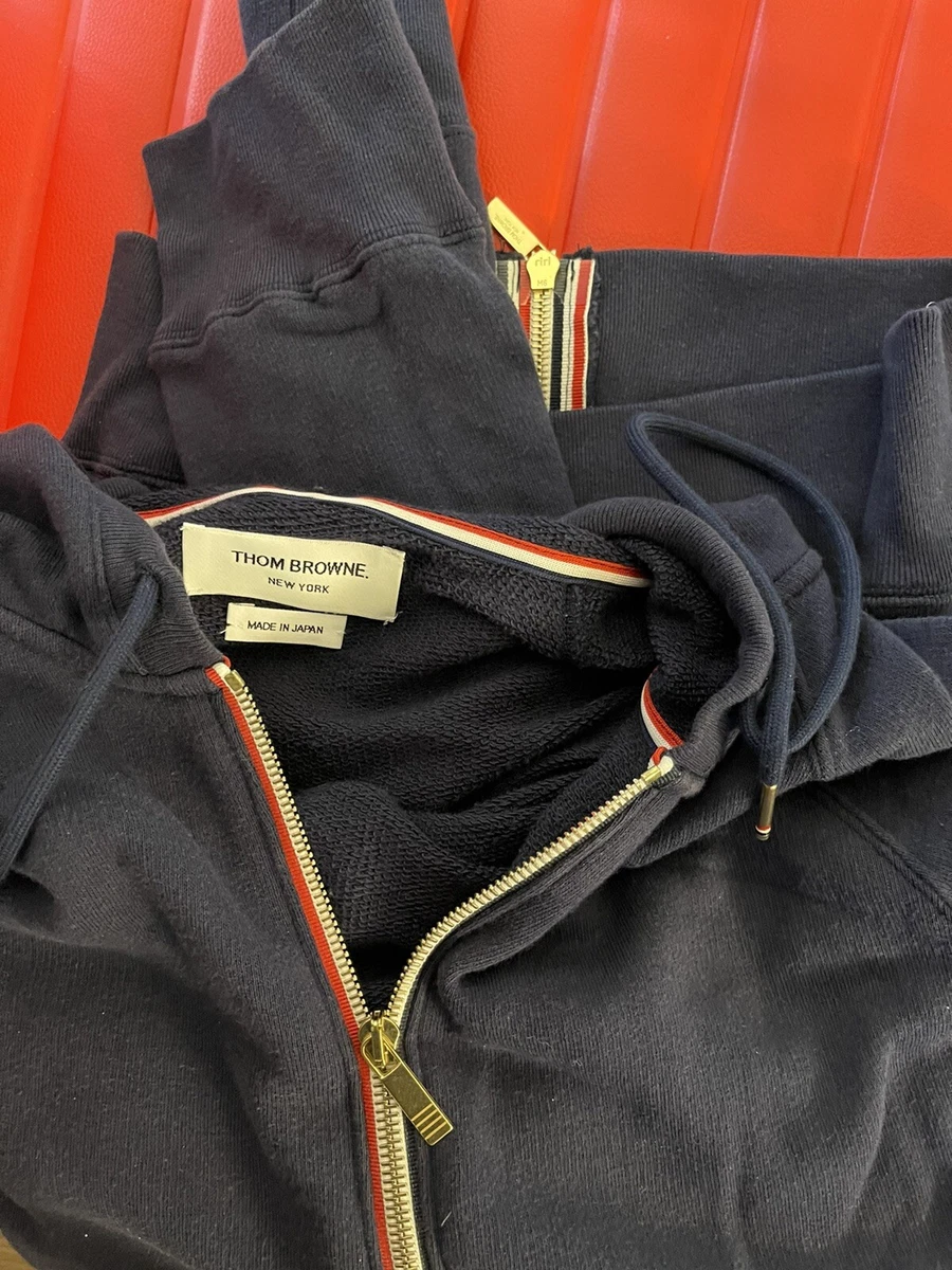 Thom Browne Navy 4-Bar Jacket