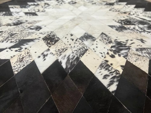 Tappeti patchwork in vera pelle di mucca fatti a mano nuovi tappeti in pelle di mucca tappeto soggiorno - Foto 34 di 35