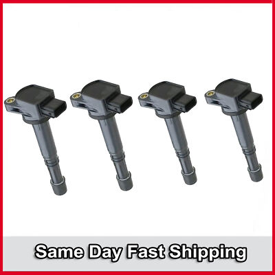 Ignition Coil Set 4PCS For UF311 Honda Accord Civic CR-V Acura RSX 30520-PNA-007