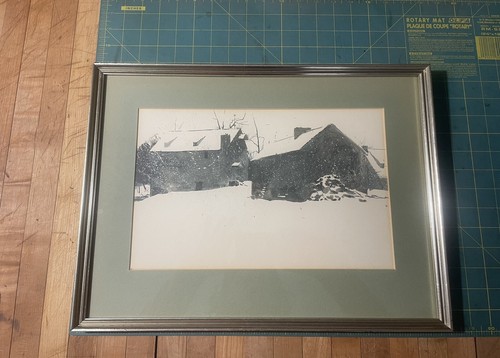 Andrew Wyeth “Brinton’s Mill” Framed Print 18” X 14” 1960s - Picture 13 of 15