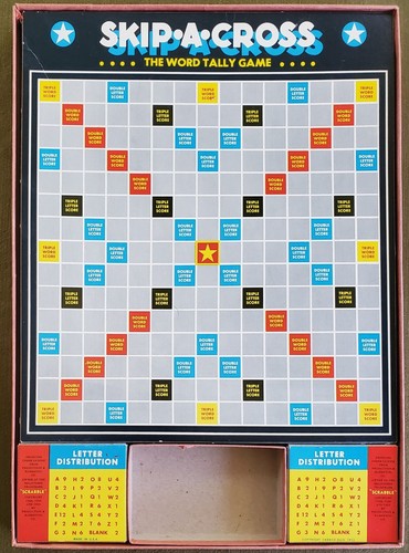 1953 Skip-A-Cross, Licenced By Scrabble Word Tally Game Vintage - Picture 4 of 10