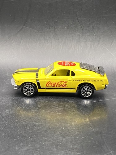 Matchbox 1970 Ford Boss Yellow Mustang Coca Cola Collectible Toy Car - Picture 4 of 8
