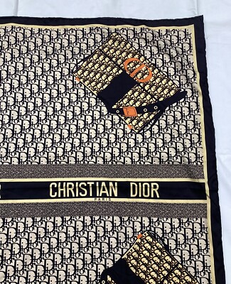 Christian Dior ブラック スカーフ 楽天市場】Christian Dior クリスチャンディオール スカーフ