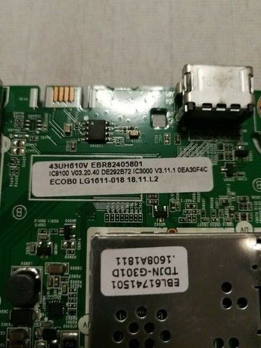 LG 43UH620V-ZA EAX6694350411 MAIN BOARD (104) - Picture 2 of 3