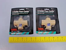 Lot of 2 Carol Cable Company 04781.96.17 3-Outlet Power-Center High Capacity