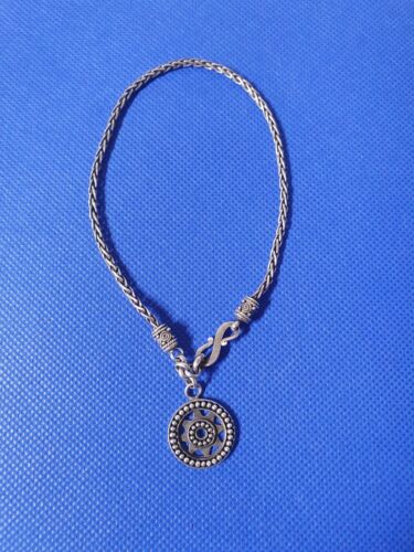 925BA Sterling Silver Indonesia Wheat Chain Charm 