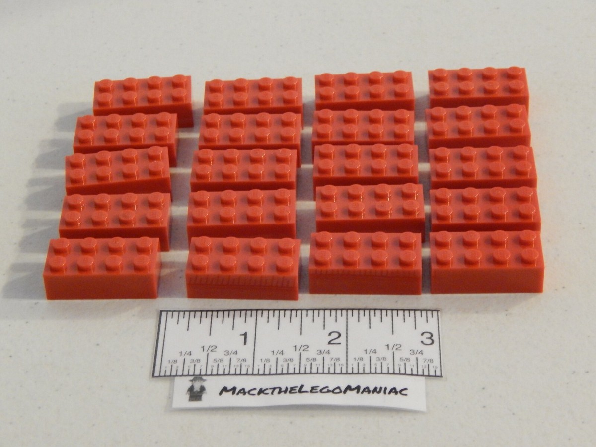 Lego 3861 Lego Champions Game 20 Red Player 2x4 Bricks Lot Only