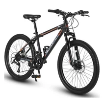 24 inch Kids Bike for Boys Girls, Kids Mountain Bike with Disc Brakes 21 Speed