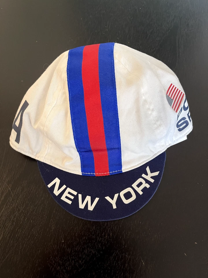 Велосипедная шапка Polo Sport Ralph Lauren L/XL Brooklyn New York белая хлопковая кепка - Изображение 4 из 4