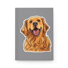 Golden Retriever Fashion Hardcover Journal Matte
