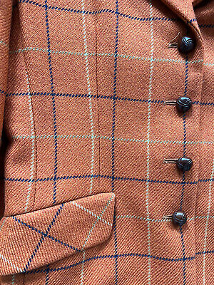 VTG Burberrys Of London 100% Wool Plaid Blazer Jacket Crop VTG Burberrys Of London 100% Wool Plaid Blazer Jacket Crop
