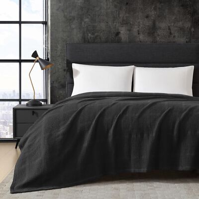 Kenneth Cole Lightweight Cotton Home Bedding, Cozy Blanket for All Seasons, K...
