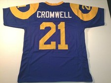 UNSIGNED CUSTOM Sewn Stitched Nolan Cromwell Blue Jersey - M, L, XL, 2XL