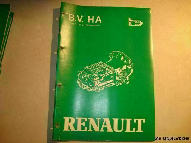 1982 AMC JEEP RENAULT GEARBOXES SERVICE MANUAL SW297 | eBay