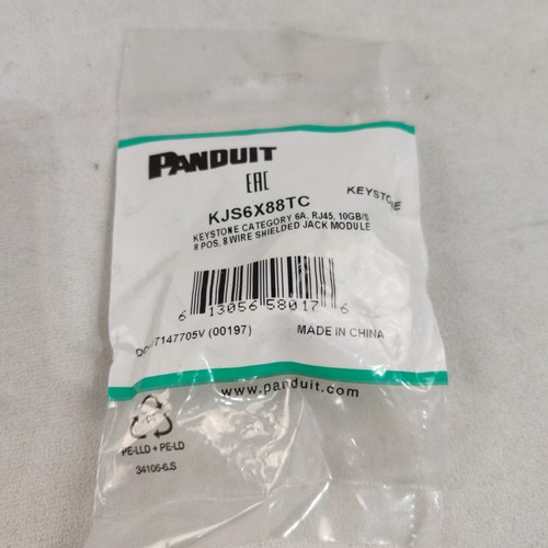 Panduit KJS6X88TC Keystone geschirmt TP RJ45 Cat 6A TG Klinke Modul