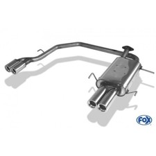 FOX Duplex Sportauspuff für Nissan Primera P11 Limo Bj. 96-99 re li je 2x90mm