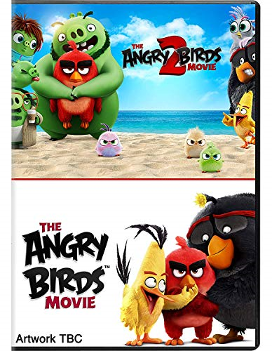 The Angry Birds Movie 1 & 2 DVD Children's, Animated Feature