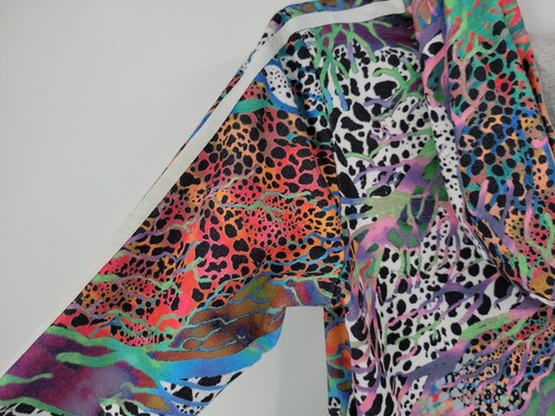 Adidas Youth Pullover Hoodie Size Medium Psychedelic Tiedye Trefoil Sweatshirt - Picture 8 of 12