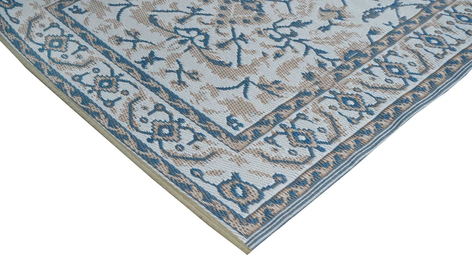Nain Blue Recycled Plastic Reversible Outdoor Rug - image 3 of 4