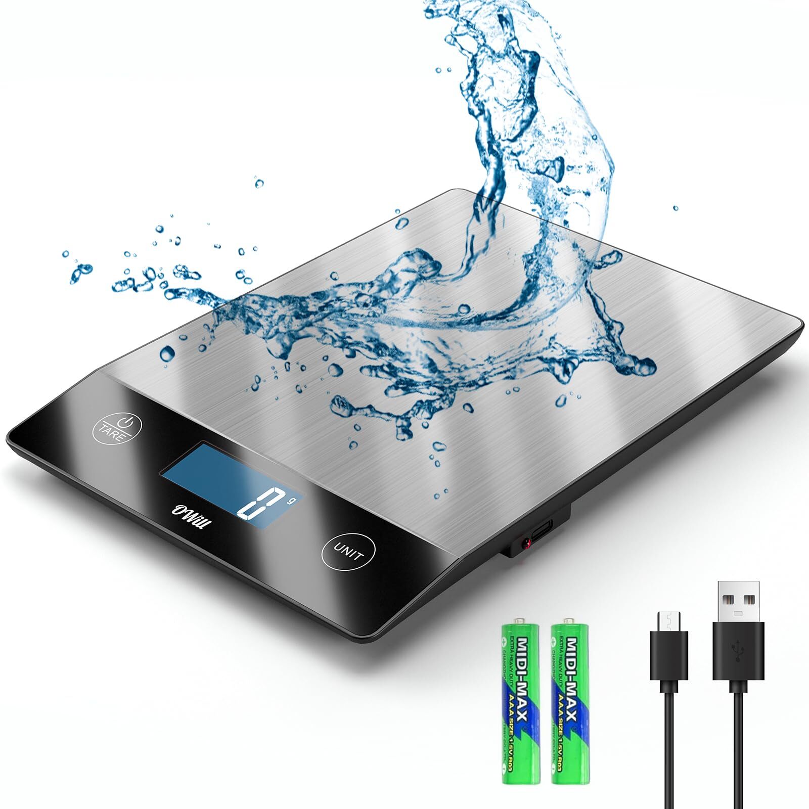 Food Scale,22lb Digital Kitchen Scale,Food Scale Grams and Ounces,0.05oz/1g P...