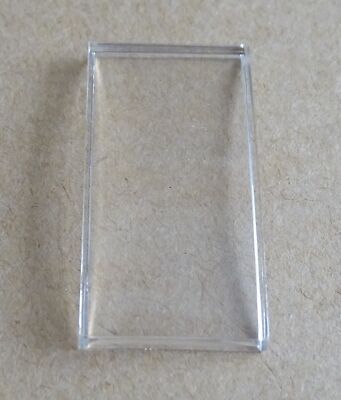 Verre De Montre Rectangle 34.2 X 19.7 Mm - Cintré 2 Côtés - Marque Robur - Neuf