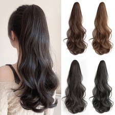Long Hair Fake Braid About 50cm Long Long Curly Hair Natural Ponytail Wig v