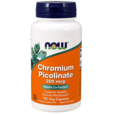 Now Foods Chrompikolinat, 200mcg 100 vcaps