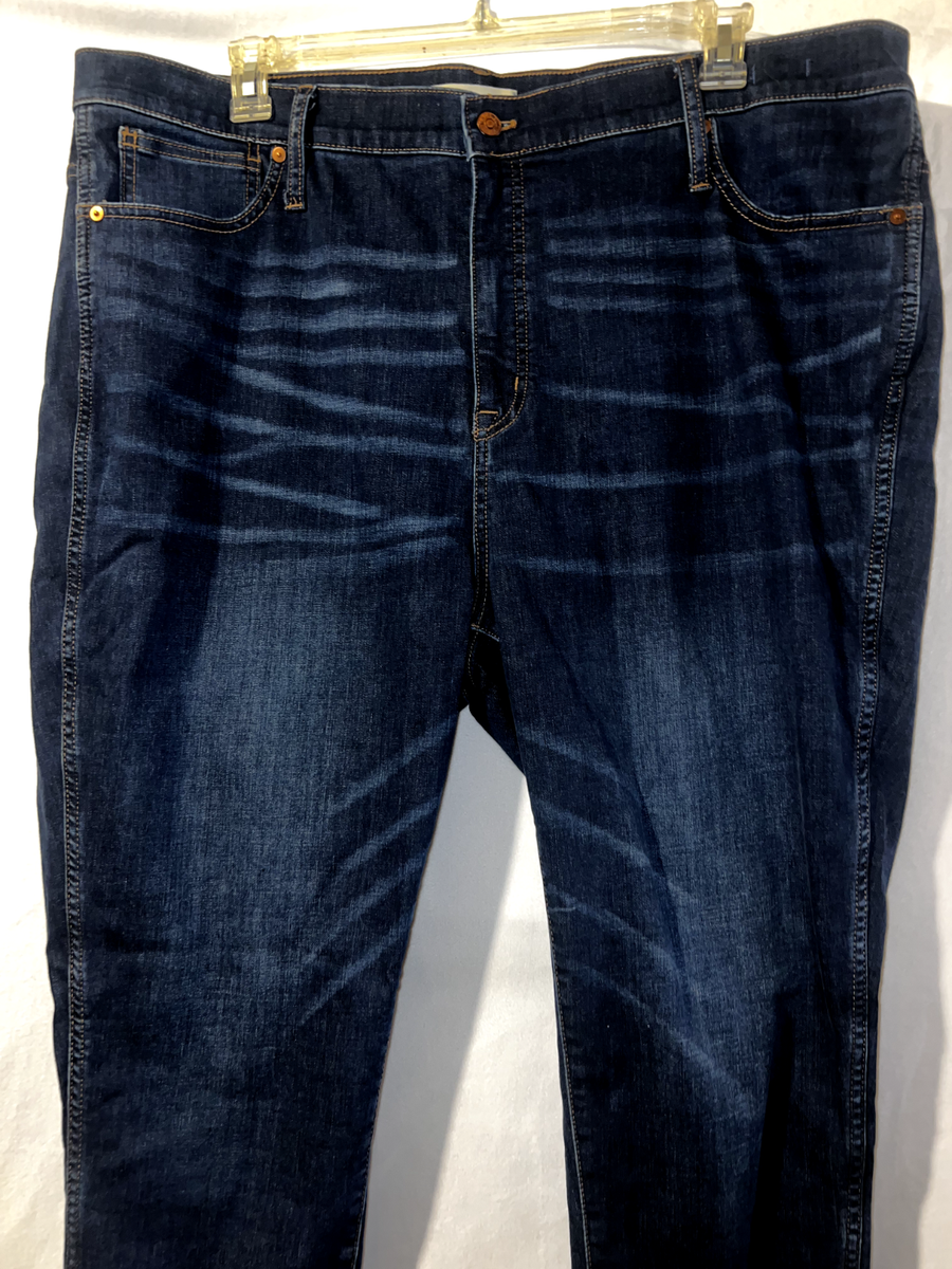 MADEWELL Jeans Women's Sz 36 Blue Curvy High-Rise Skinny Leg Jean