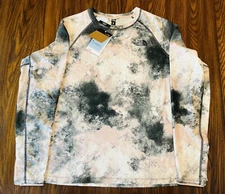 The North Face Fd Pro 160 Crew Base Layer Pink Moss Faded Dye Camo - Women Sz 2X