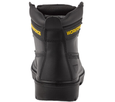 Men's Steel Toe Safety Boots – Leather Ankle Work Boots With Slip-Resistant Rubber Sole 4 thumbnail image