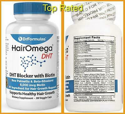 Hairomega Dht Blocker Hair Growth Support Supplement For Loss And