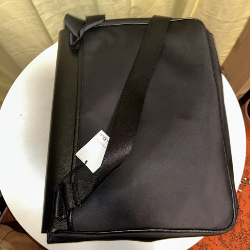New w/tag CALVIN KLEIN Black Saffinao Leather Briefcase LapTop Organizer $218 - Picture 11 of 11