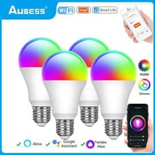Aubess Tuya Wifi Smart Led Bulb E27 15W RGBCW...