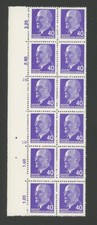 DDR ULBRICHT 936 X y II 12er-BLOCK RAND RWZ postfrisch ** m4336
