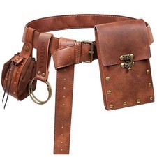 Renaissance Belt Pouch Coin Purse Skirt Hike Set Medieval Festival Costume Ha...