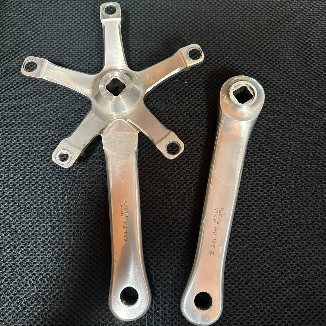Suntour Superbe Pro NJS Track Crankset Fixed Gear 165mm Suntour Superbe Pro NJS Track Crankset Fixed Gear 165mm