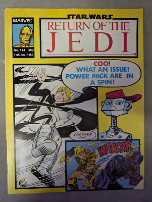 Return of the Jedi No 134 January 11th 1986, Star Wars Weekly, Low Print Run