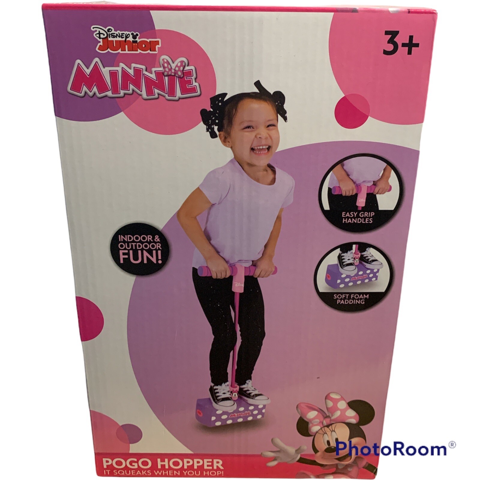 Minnie Mouse Pogo Hopper New In The Box. •Hours Of Fun For Boys And
