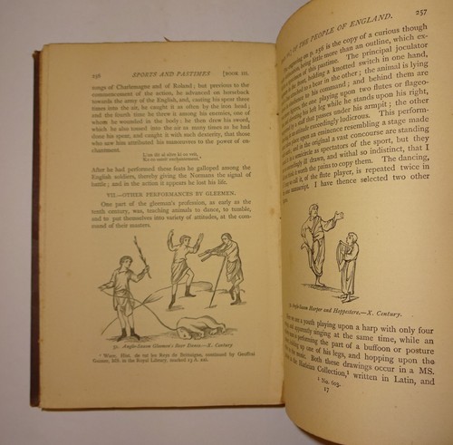 1898 SPORTS AND PASTIMES of the People of England, Color Frontis, Illust, VG - Picture 13 of 18