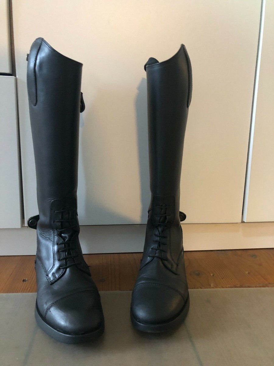Steeds Glatt-Leder-Reitstiefel, schwarz, perfekt eingelaufen, Gr