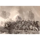 BATTLE of FAIR OAKS - General CASEY - 1868 Original Civil War Engraving -Chappel