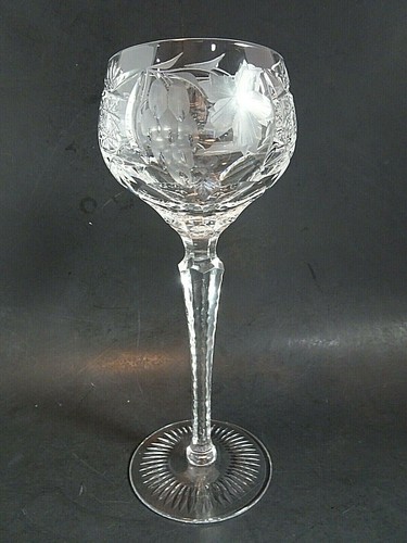 Traube by Nachtman Cut to Clear Wine Hock Goblets Set of 4 Bohemian - Picture 2 of 8
